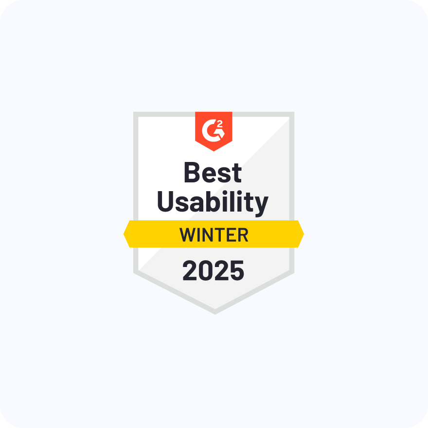 G2 Leader badge for Winter 2025