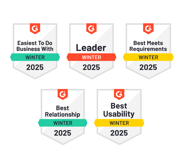 G2 Leader badge for Winter 2025