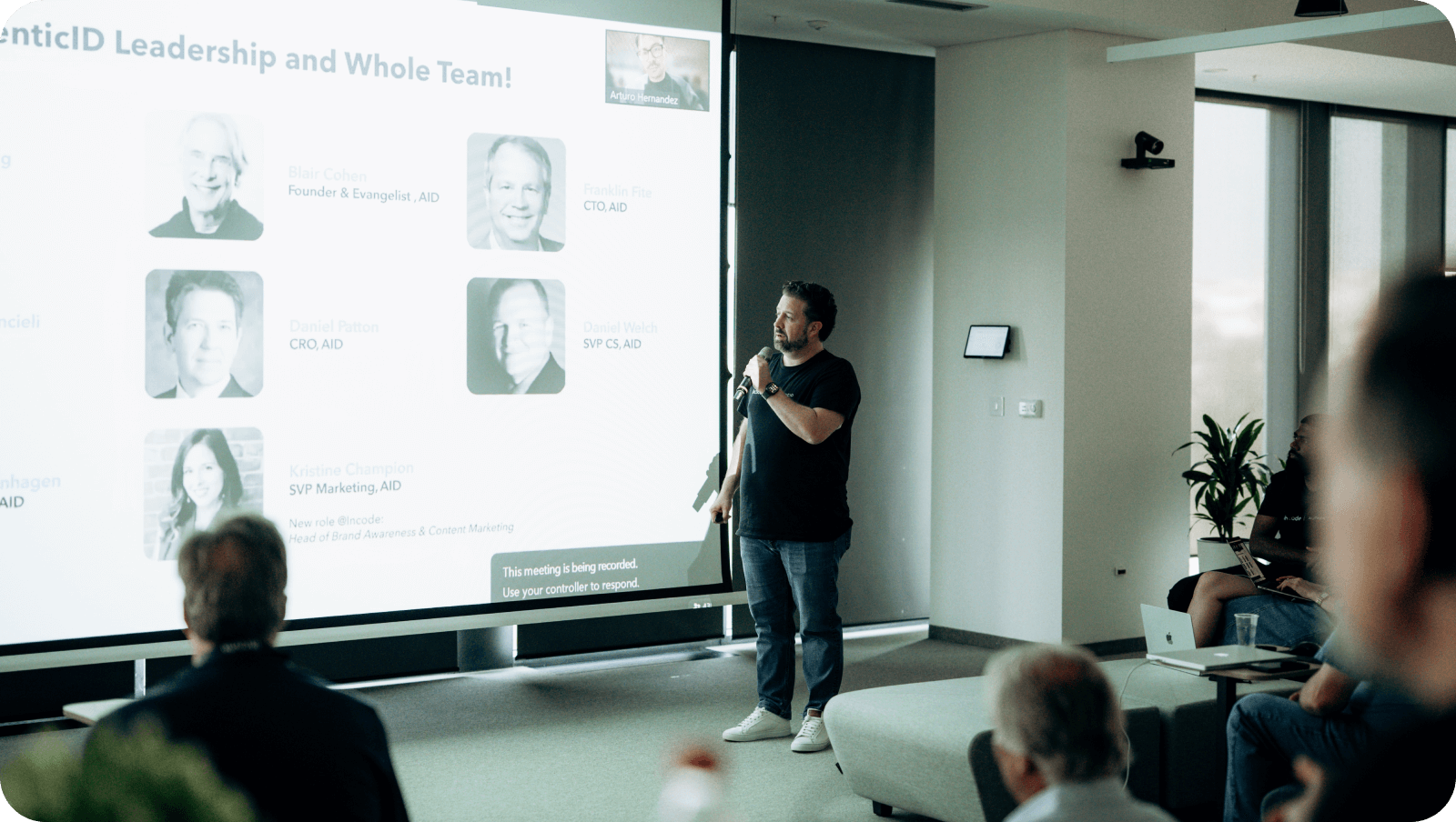 Incode founder and CEO Ricardo Amper welcomed the AuthenticID team at Incode’s office.
